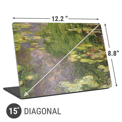 Claude Monet Waterlilies Universal Laptop 15in (12.2 x 8.8in) Skin